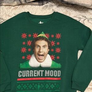 Green Elf Graphic Sweater